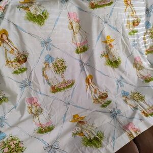 JCPenney Green and White Floral Quilt